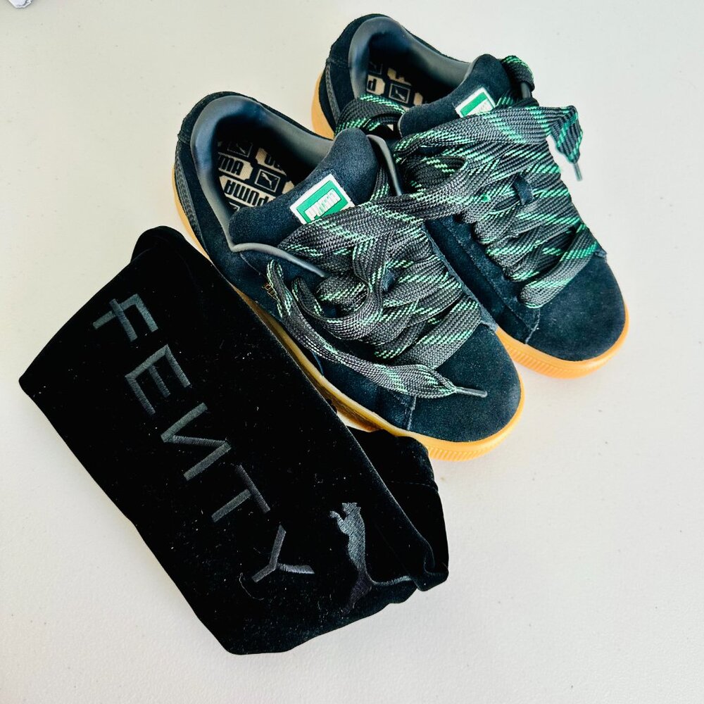 NEW PUMA X FENTY CREEPER BLACK SUEDE XL SNEAKERS LIMITED EDITION 6.5 398180-02